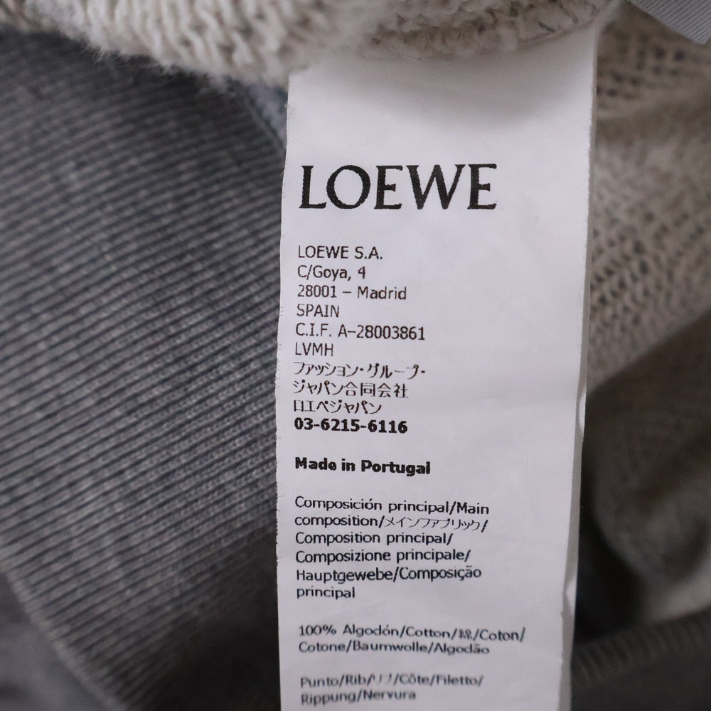 LOEWE(ロエベ) RELAXED FIT HOODIE アナグラム リラックスフィット プルオーバー パーカー スウェット グレー H526Y25X53