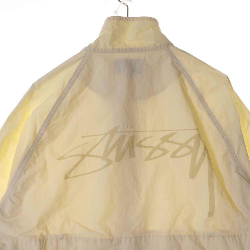 STUSSY(ステューシー) 25SS WARM UP JACKET ウォームアップジャケット ジップアップナイロンジャケット ホワイト