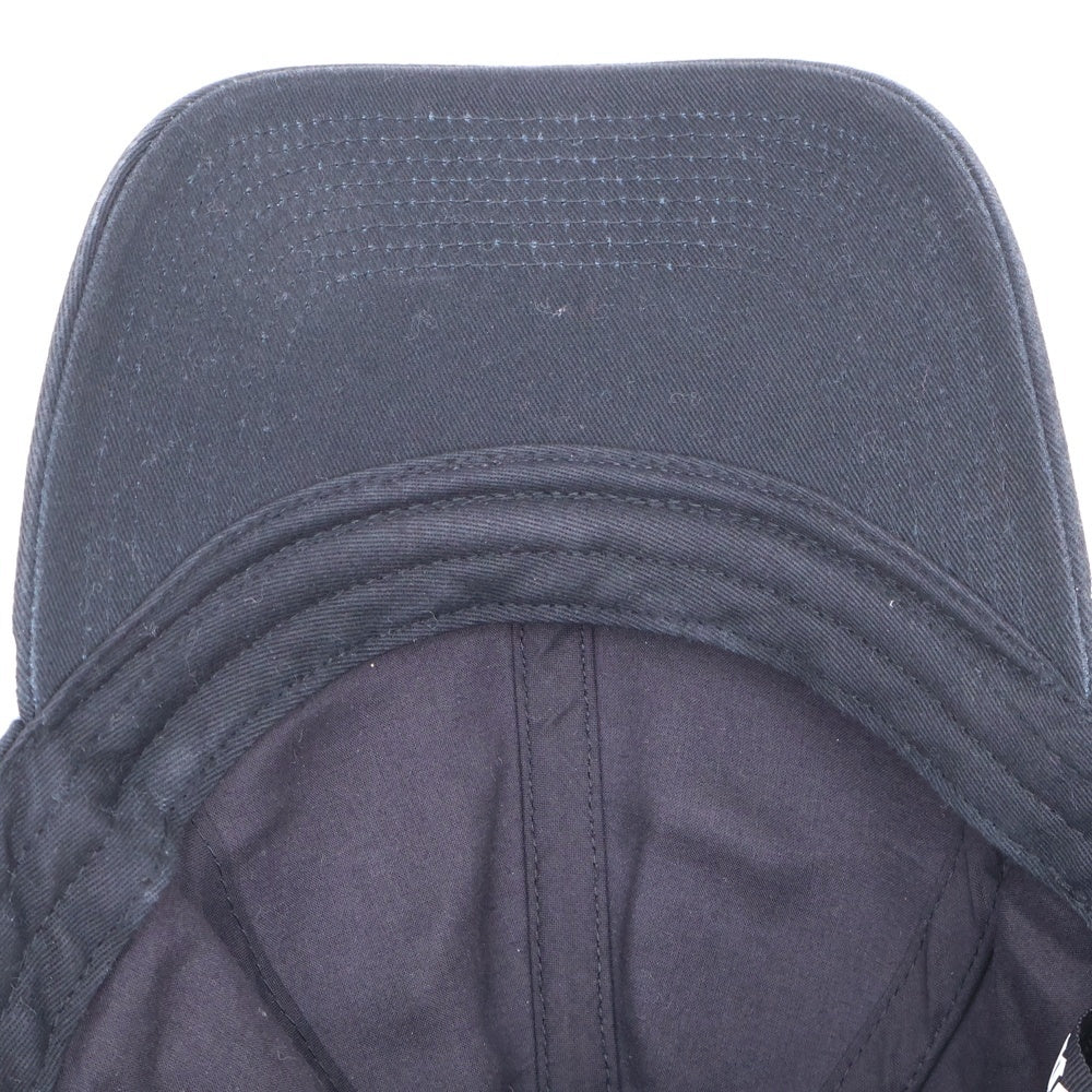 Palm Angels(パームエンジェルス) ペイント加工 帽子 キャップ ブラック PMLB061S22FAB001