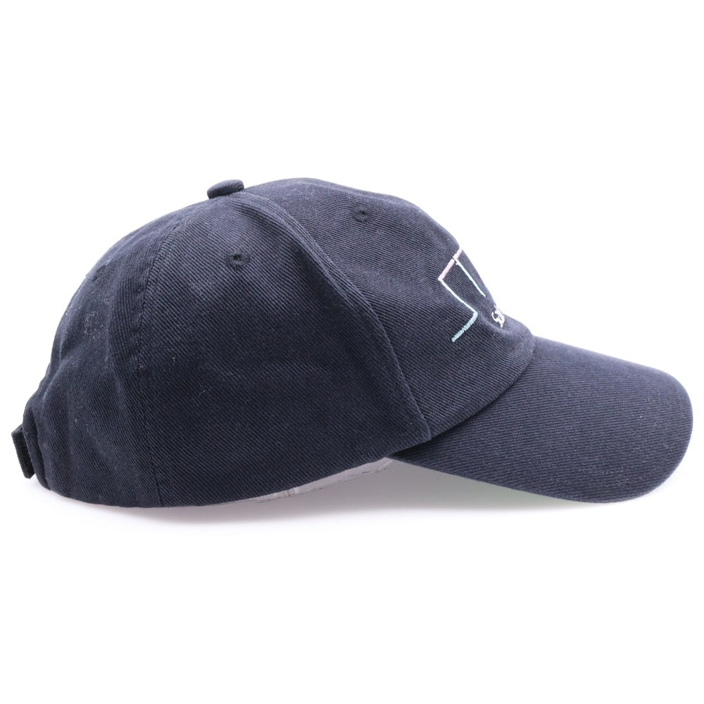 SAINT MICHAEL(セントマイケル) 24SS SMX6 CAP ロゴ刺繍 キャップ 帽子 ブラック SM-YS8-0000-068