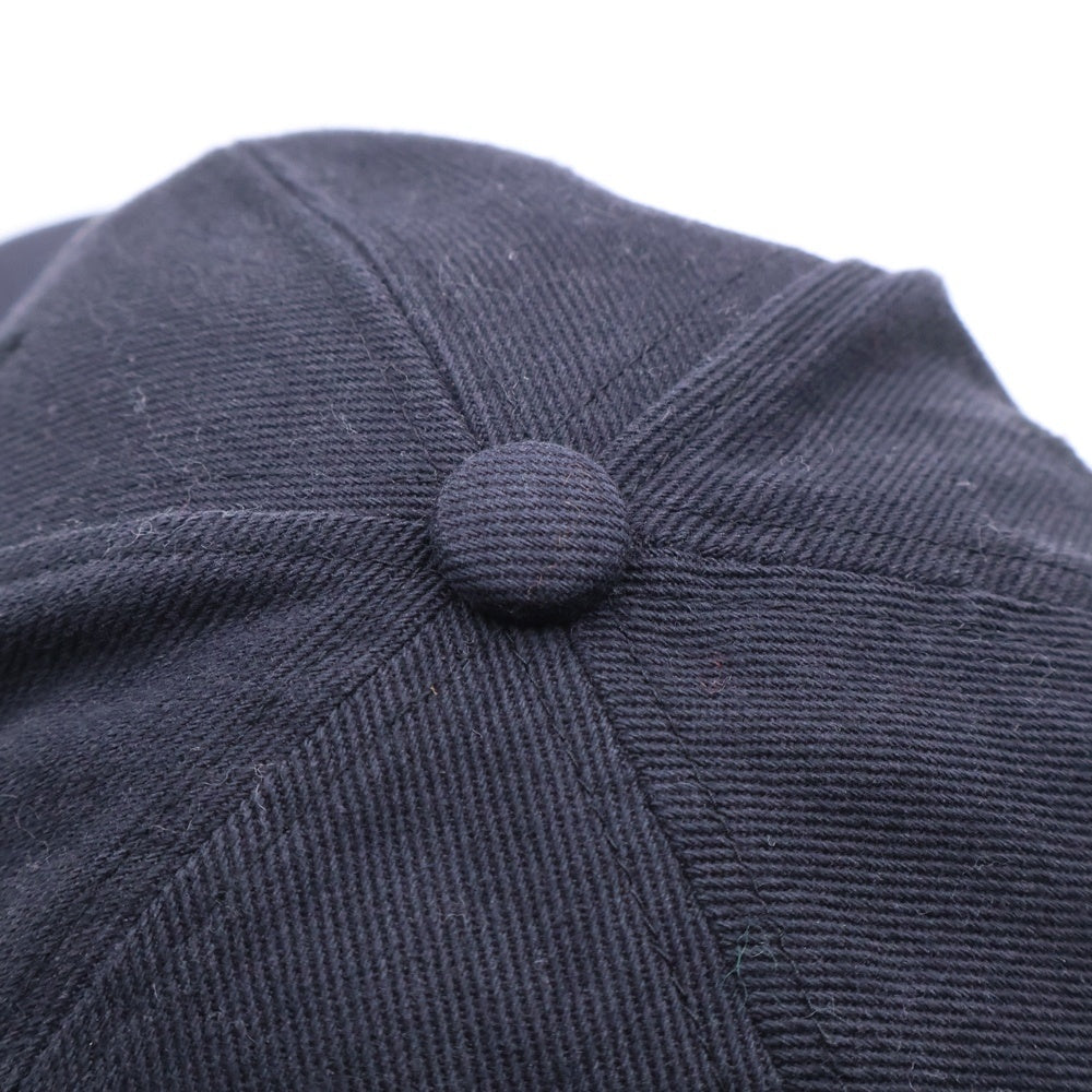 SAINT MICHAEL(セントマイケル) 24SS SMX6 CAP ロゴ刺繍 キャップ 帽子 ブラック SM-YS8-0000-068