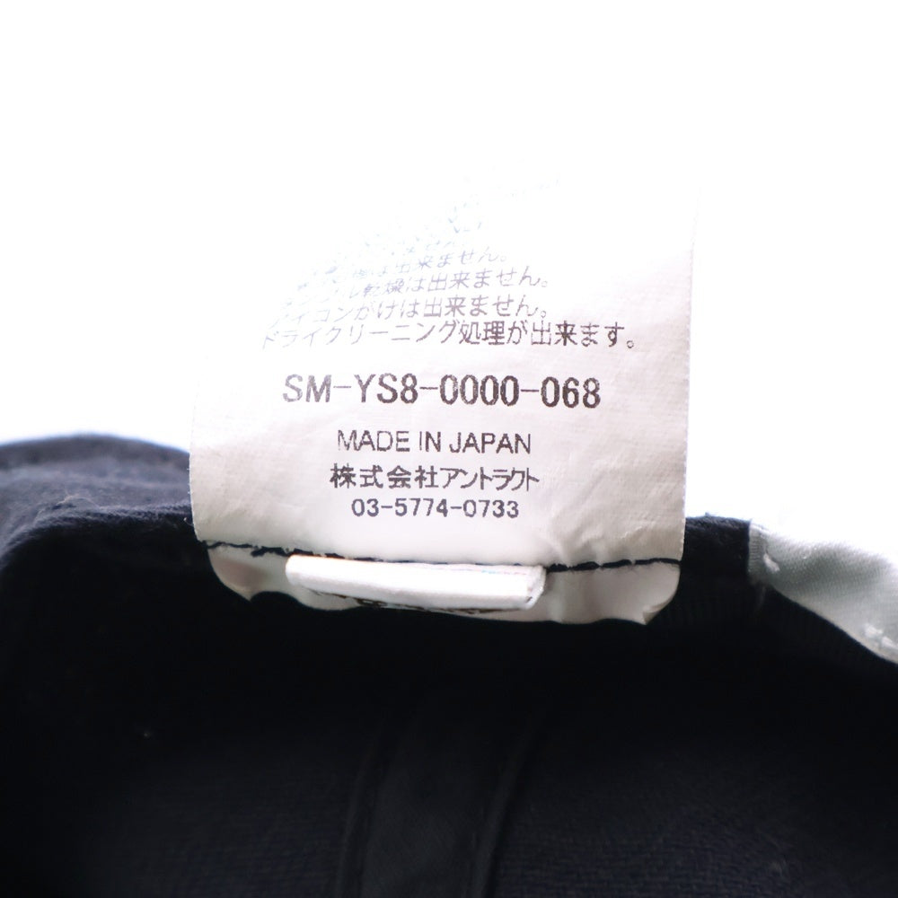 SAINT MICHAEL(セントマイケル) 24SS SMX6 CAP ロゴ刺繍 キャップ 帽子 ブラック SM-YS8-0000-068