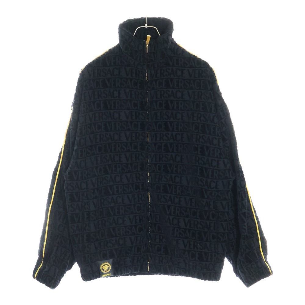 VERSACE(ヴェルサーチ) ロゴデザイン バロック スウェットトラックジャケット ブラック 1020111 1A14584