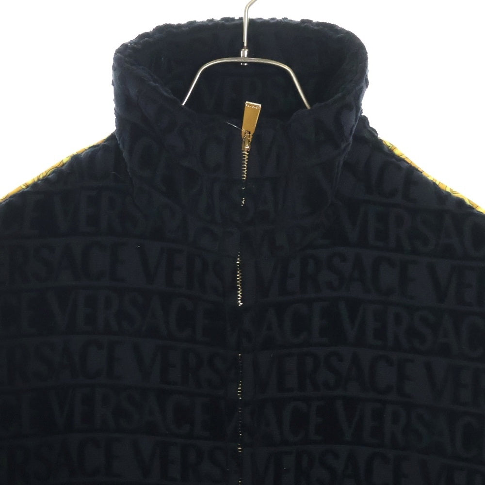 VERSACE(ヴェルサーチ) ロゴデザイン バロック スウェットトラックジャケット ブラック 1020111 1A14584
