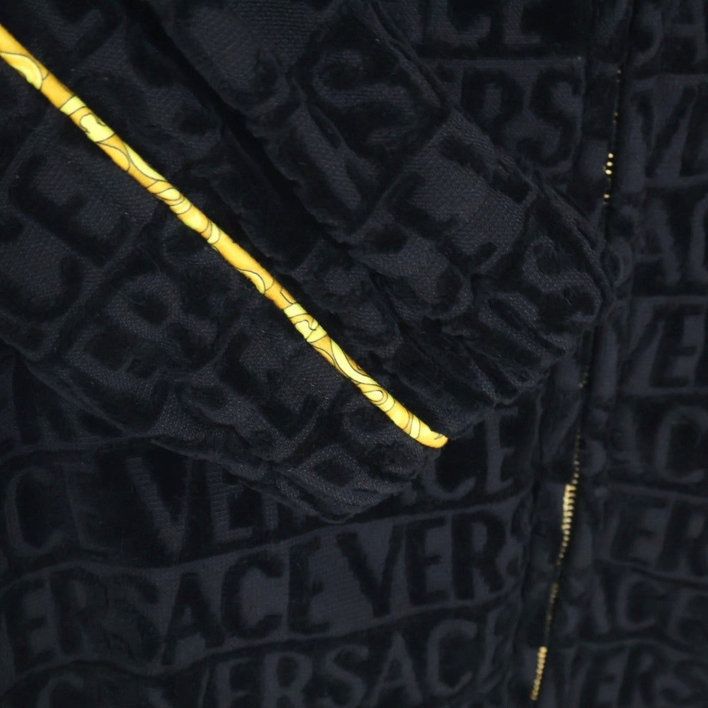 VERSACE(ヴェルサーチ) ロゴデザイン バロック スウェットトラックジャケット ブラック 1020111 1A14584