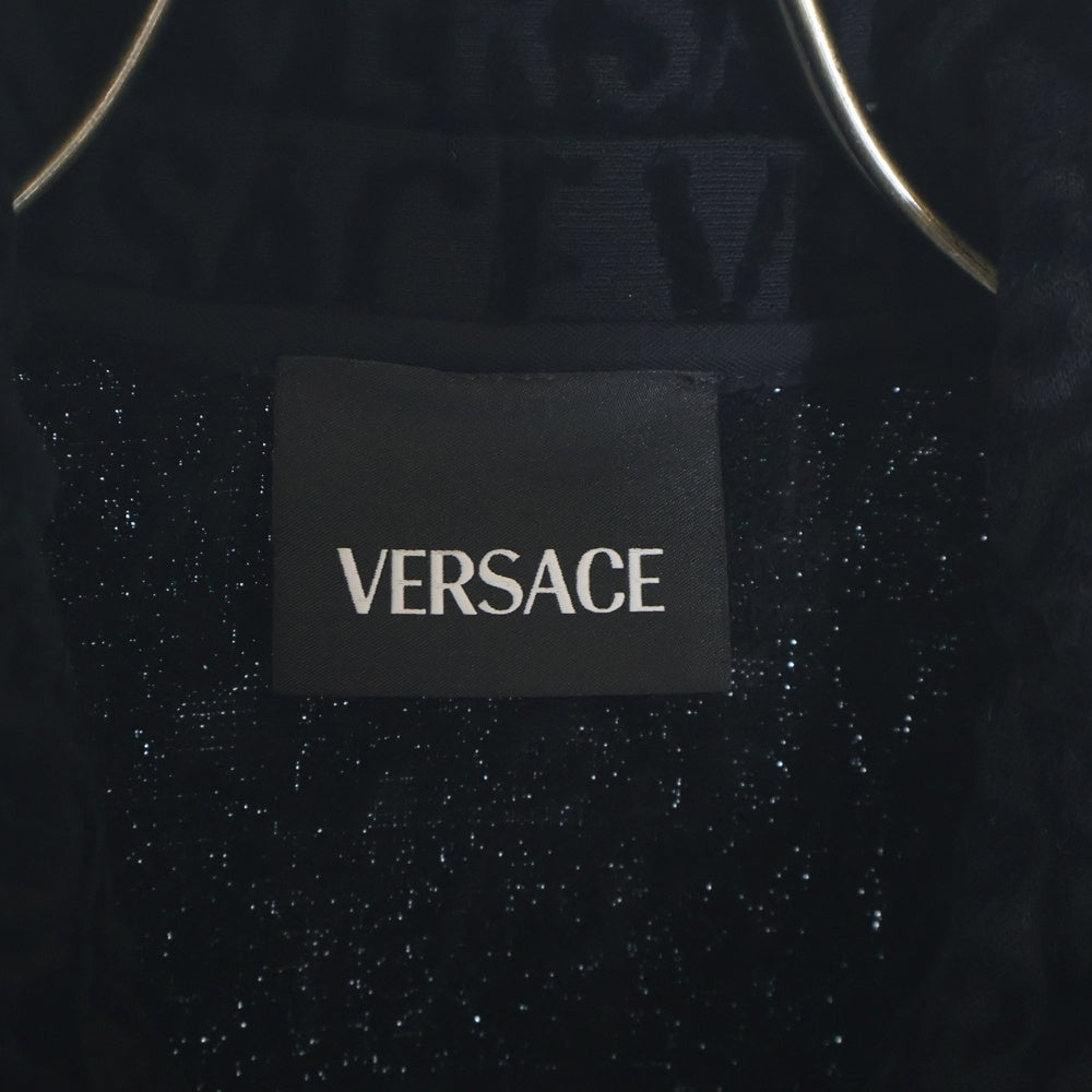 VERSACE(ヴェルサーチ) ロゴデザイン バロック スウェットトラックジャケット ブラック 1020111 1A14584