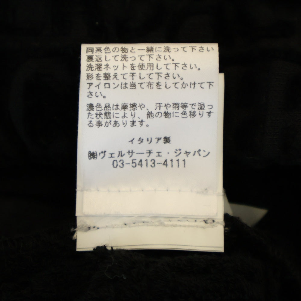 VERSACE(ヴェルサーチ) ロゴデザイン バロック スウェットトラックジャケット ブラック 1020111 1A14584