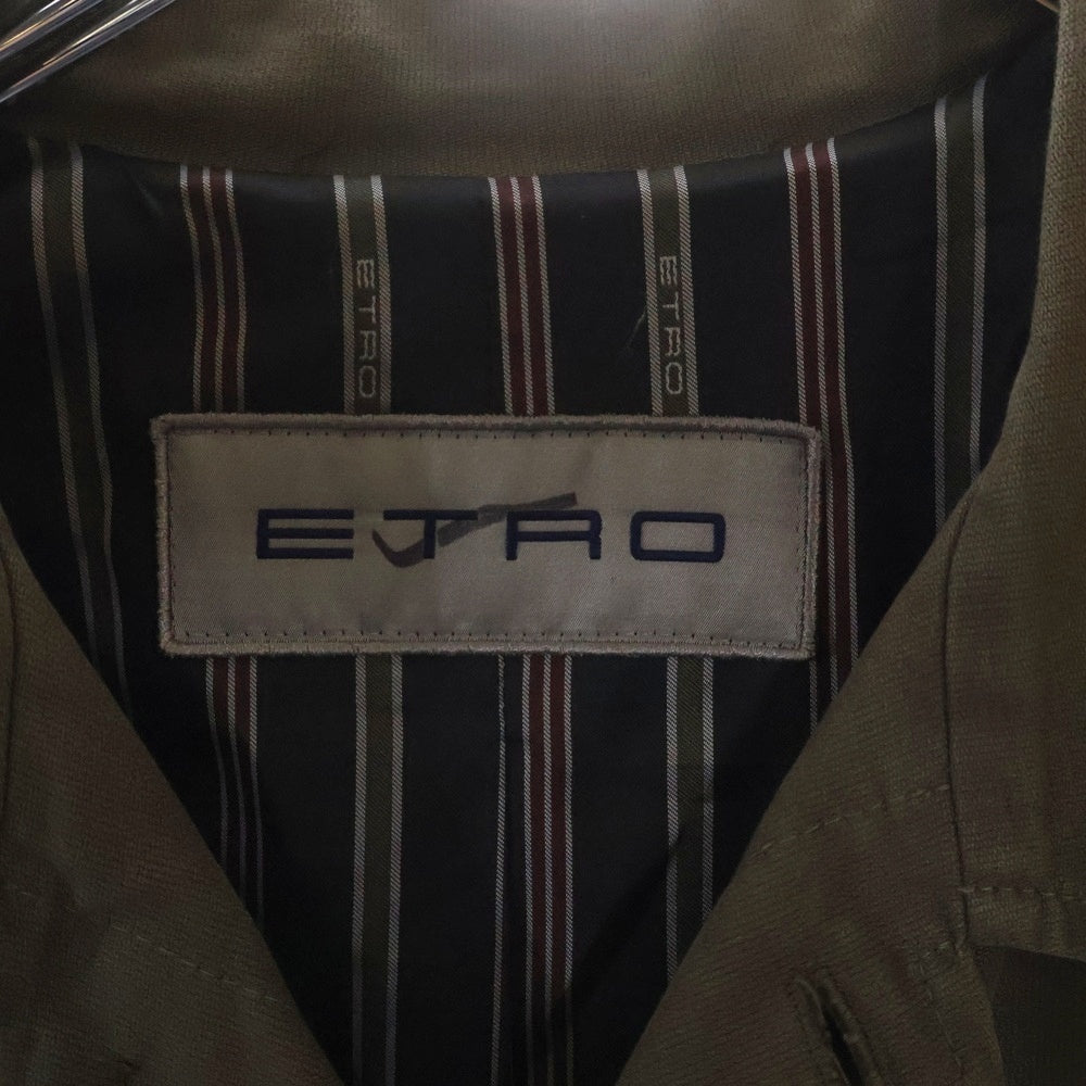 ETRO(エトロ) ビーズパッチ ミリタリージャケット カーキ 171-AS644-9185