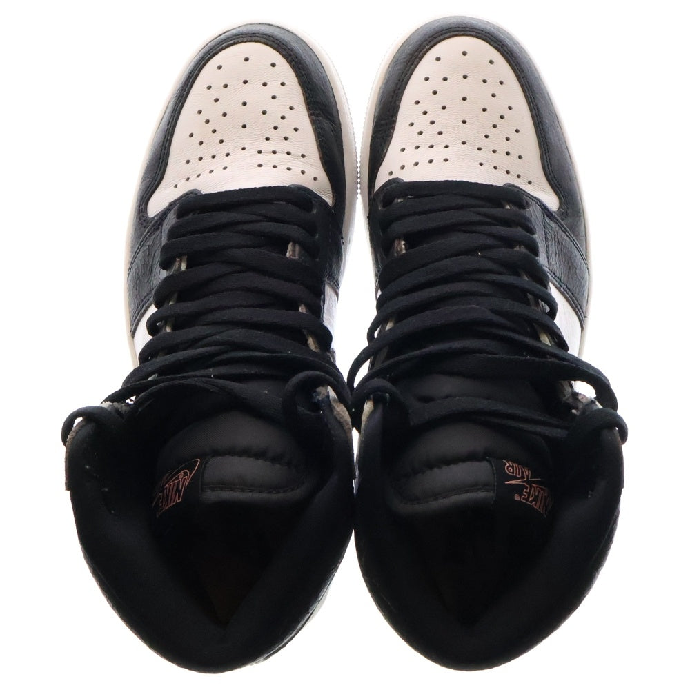 NIKE(ナイキ) AIR JORDAN 1 HIGH OG BLEACHED CORAL エアジョーダン 1 ブリーチドコーラル ハイカットスニーカー グレー US7/25cm 555088-108
