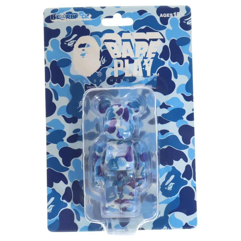 MEDICOM TOY(メディコムトイ) BE@RBRICK BAPE PLAY ベアブリック べイププレイ 100% フィギュア 人形 ブルー