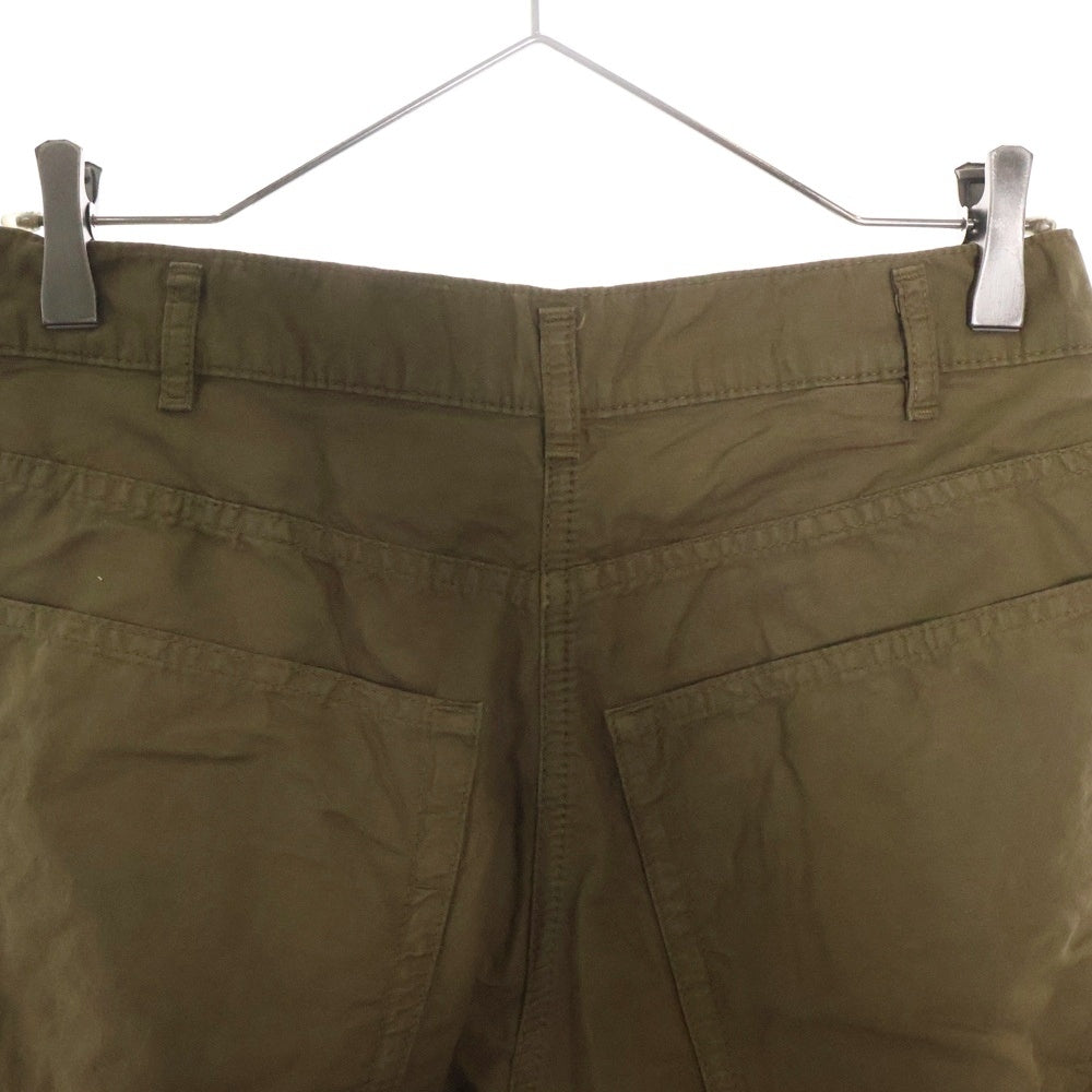 DRIES VAN NOTEN(ドリスヴァンノッテン) Wide Tuck Pants ワイドリネンタックパンツ カーキ