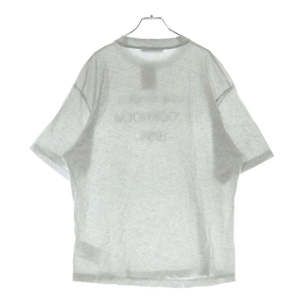 Acne Studios(アクネ ストゥディオズ) ヴィンテージ加工 フロントロゴプリント 半袖Tシャツ カットソー グレー FN-UX-TSHI000017-CL0201