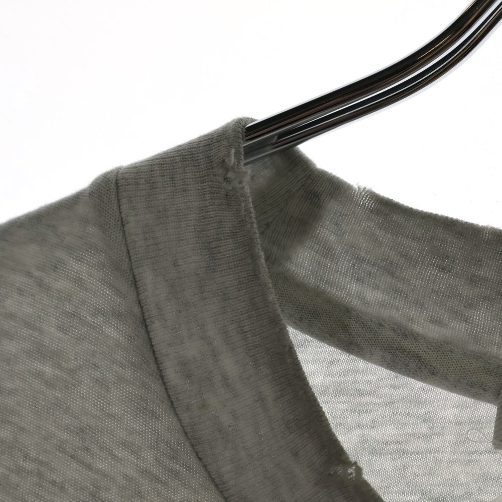 Acne Studios(アクネ ストゥディオズ) ヴィンテージ加工 フロントロゴプリント 半袖Tシャツ カットソー グレー FN-UX-TSHI000017-CL0201