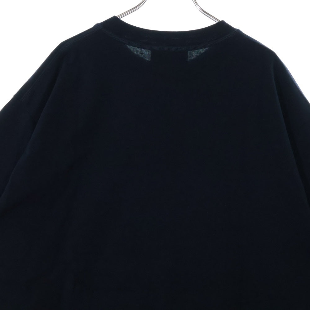 GUCCI(グッチ) 25SS Printed cotton jersey T-shirt プリント ロゴ 半袖Tシャツ ネイビー 784361 XJGTE