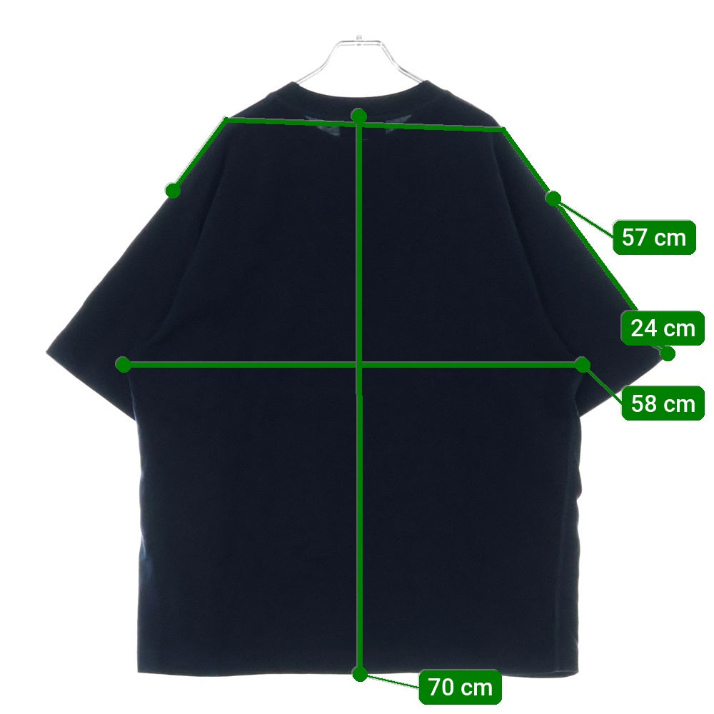 GUCCI(グッチ) 25SS Printed cotton jersey T-shirt プリント ロゴ 半袖Tシャツ ネイビー 784361 XJGTE