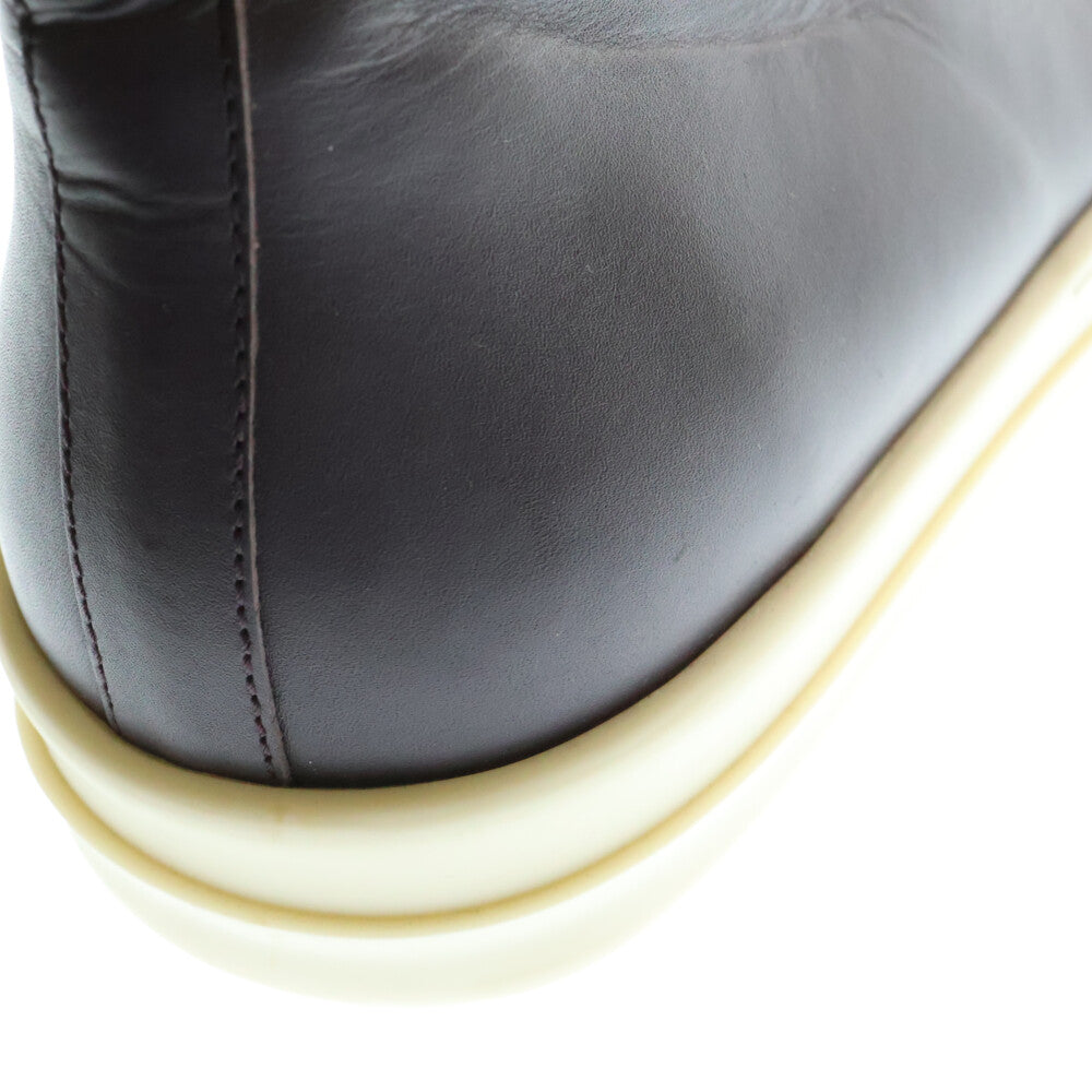Rick Owens(リックオウエンス) RAMONES ラモーンズ サイドジップ レザーハイカットスニーカー パープル 43