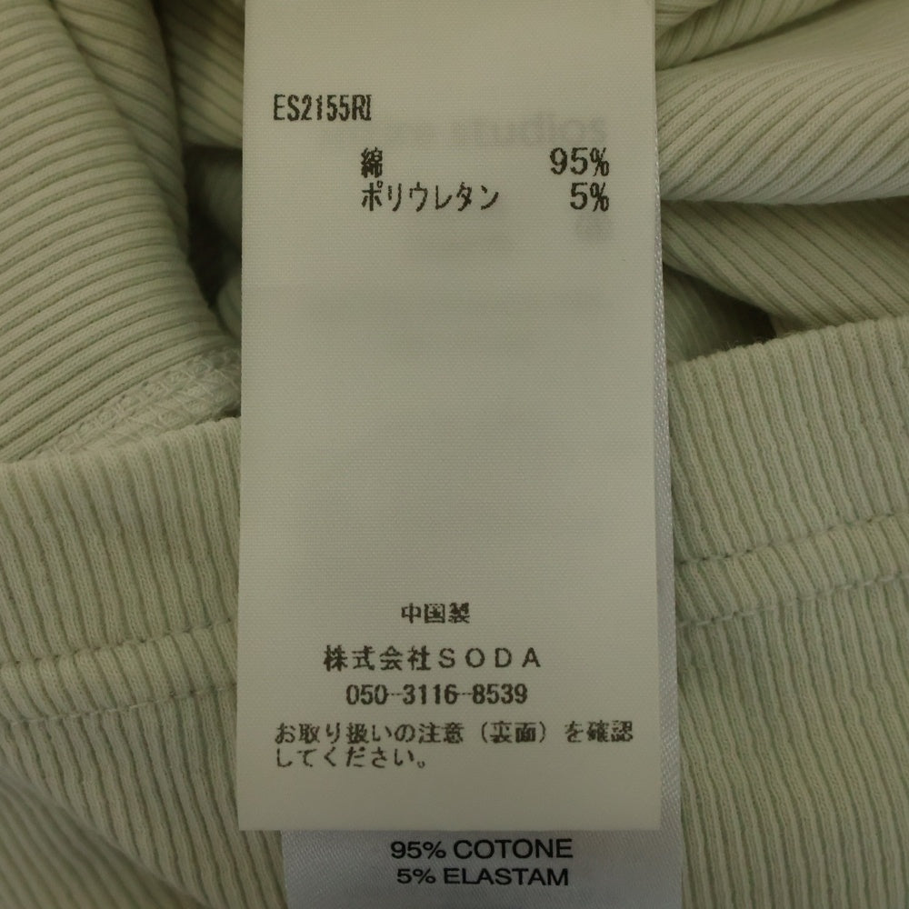entire studios(エンタイア スタジオ) RIB TANK リブタンクトップ アイボリー ES2155WB