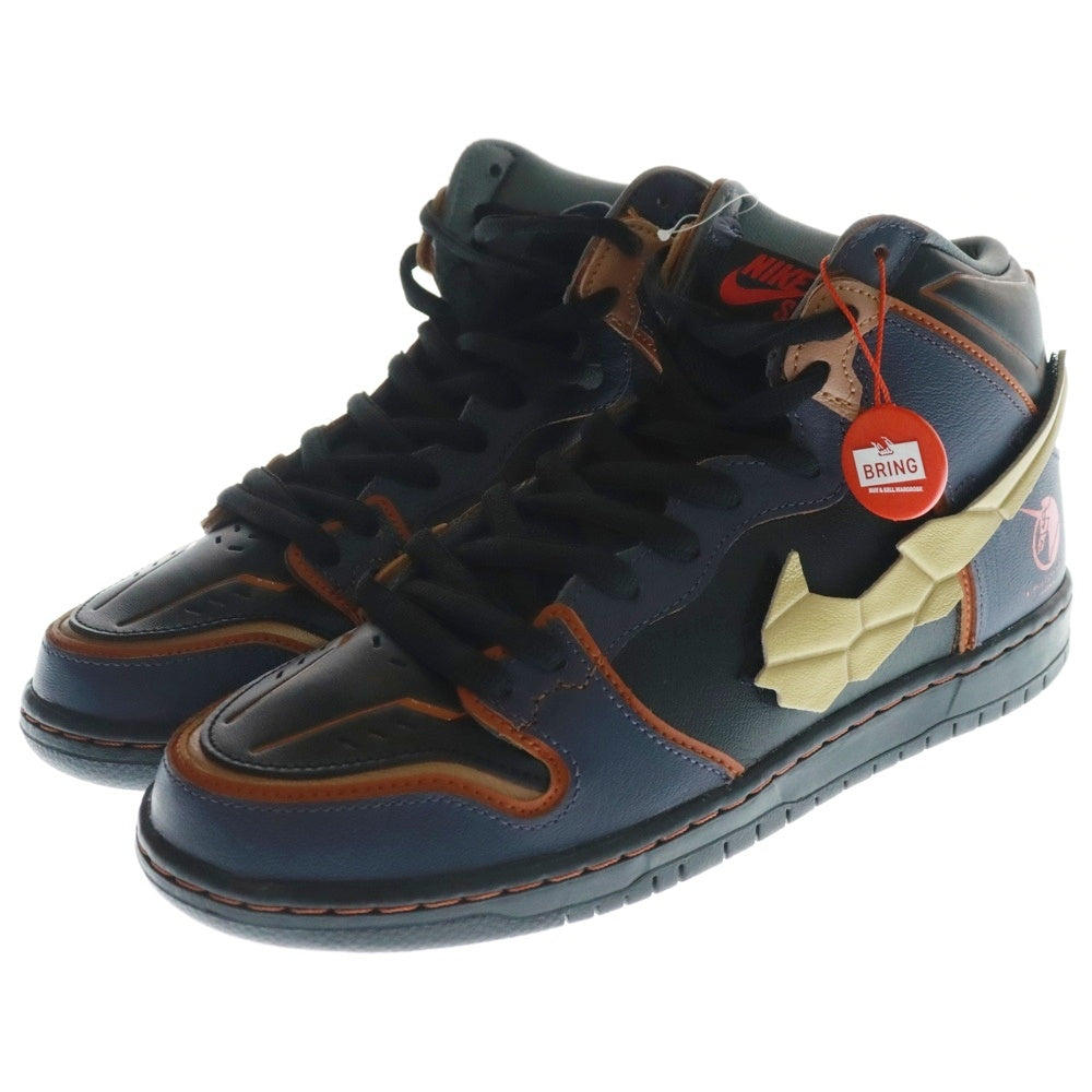 NIKE SB(ナイキエスビー) DUNK HIGH PRO QS GUNDAM UNICORN ダンク ハイ プロ クイックストライク ガンダム ユニコーン ハイカットスニーカー ブラック/パープル US9.5/27.5cm DH7717-400
