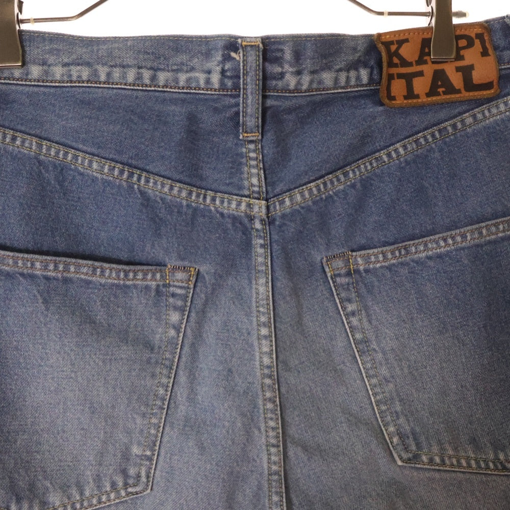 KAPITAL(キャピタル) 14oz Bone Denim 5P Shorts 14オンス ボーンデニムショーツ ハーフパンツ インディゴ EK-1448SPA