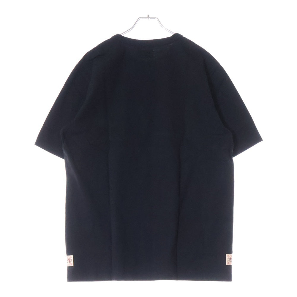 Palace Skateboards(パレススケートボーズ) ×EVISU エヴィス ロゴプリント 半袖 Tシャツ ブラック