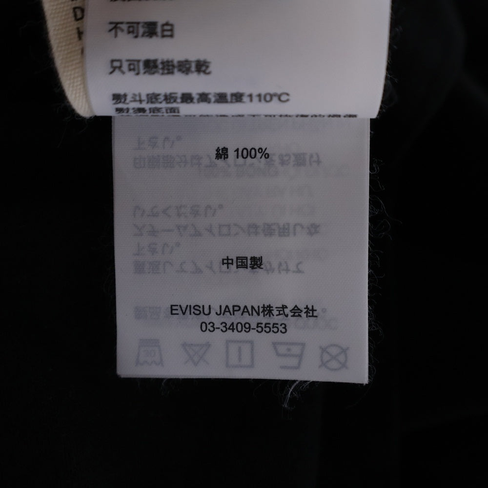 Palace Skateboards(パレススケートボーズ) ×EVISU エヴィス ロゴプリント 半袖 Tシャツ ブラック