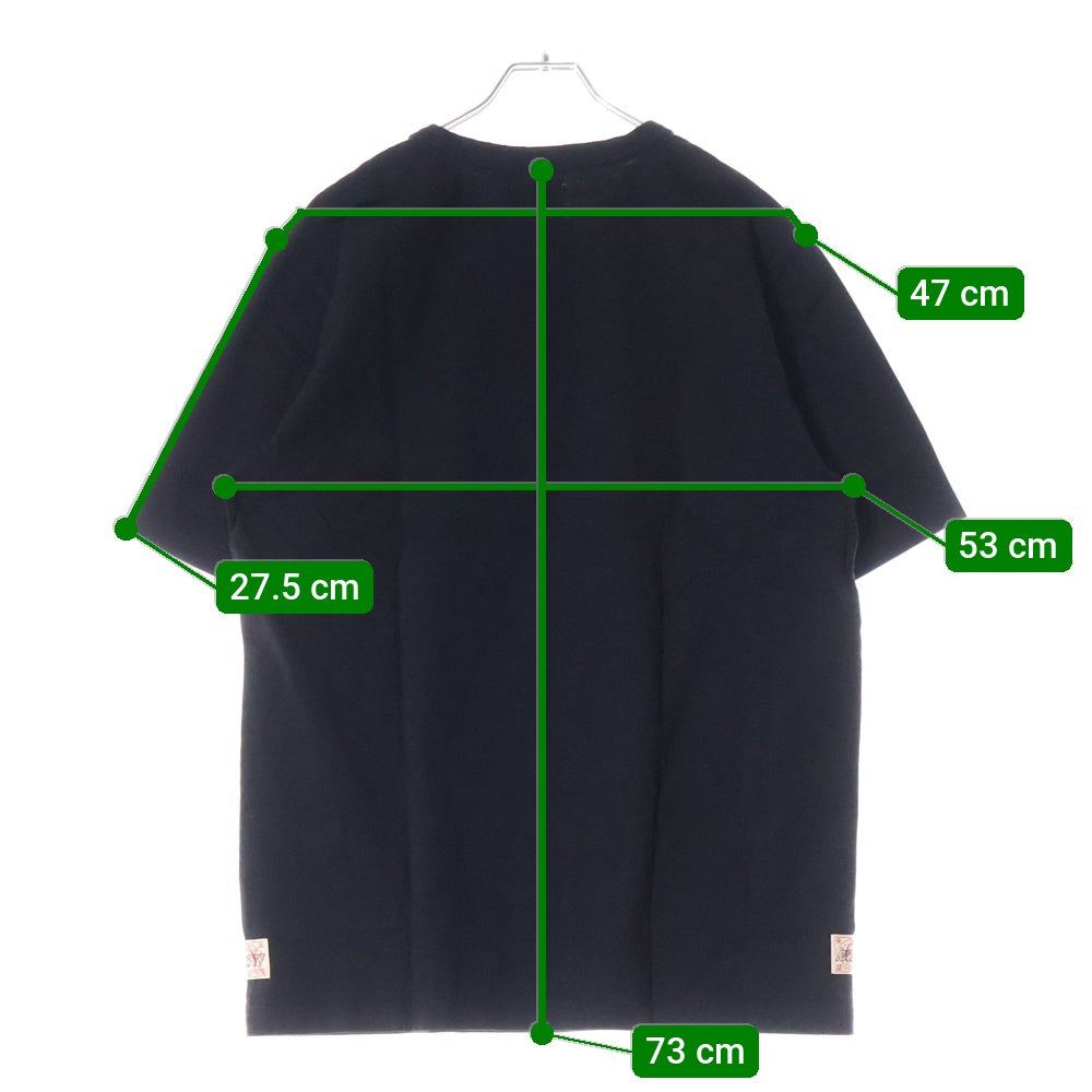 Palace Skateboards(パレススケートボーズ) ×EVISU エヴィス ロゴプリント 半袖 Tシャツ ブラック