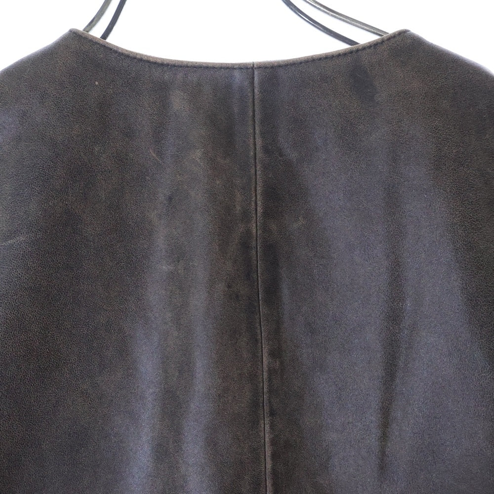 SUPREME(シュプリーム) 25SS Leather Cargo Vest ラムレザー カーゴベスト ブラウン