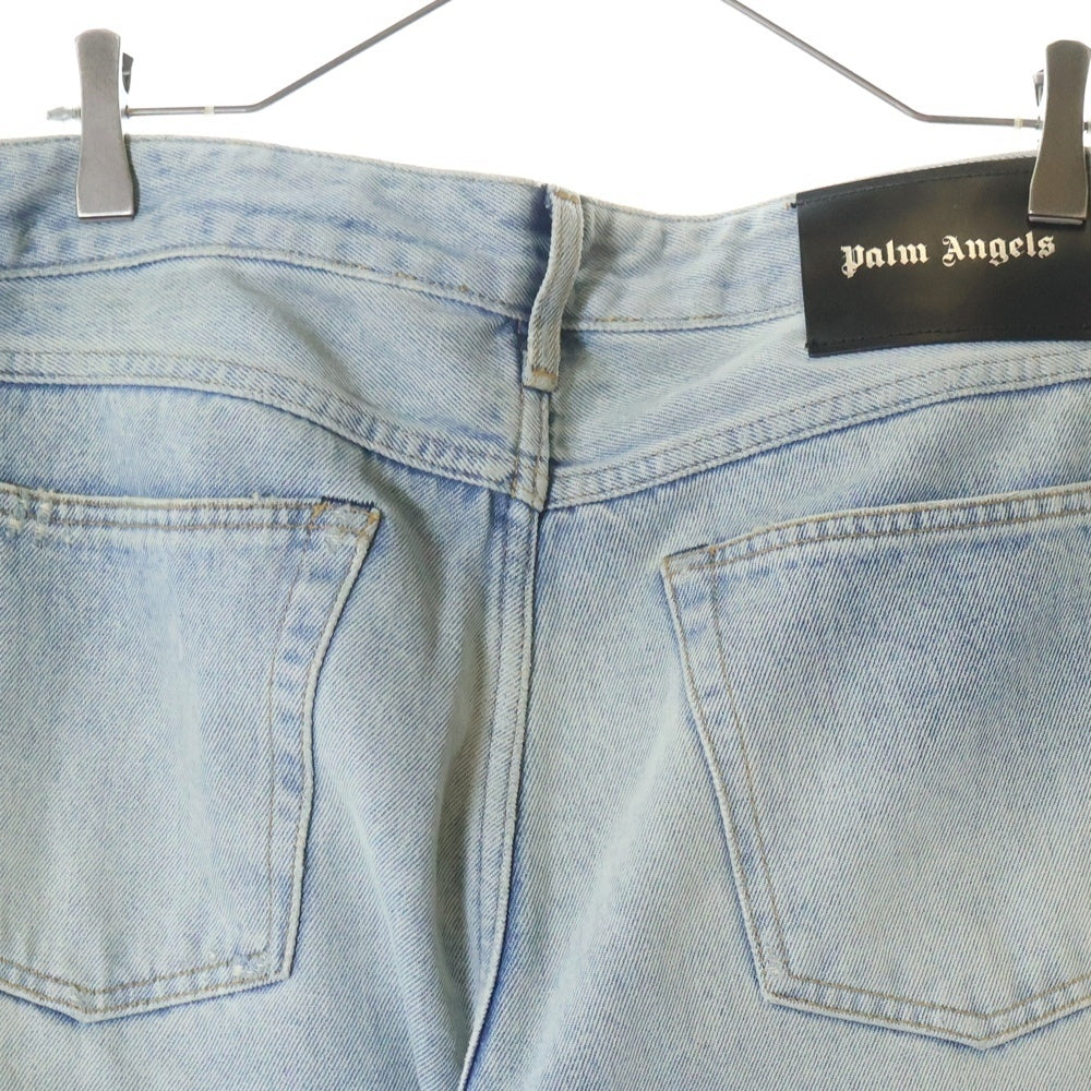 Palm Angels(パームエンジェルス) Sacred Heart Jeans ハートプリント スリムフィットデニムパンツ ジーンズ インディゴ
