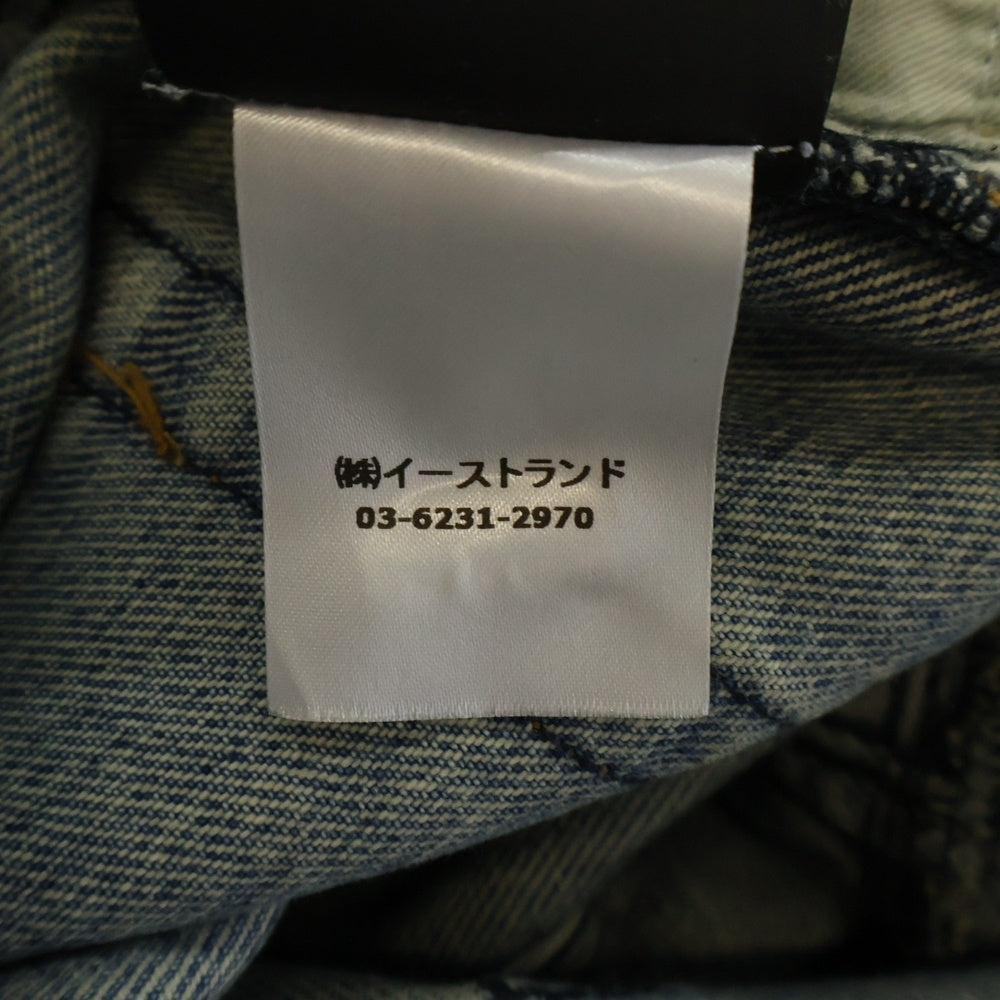 Palm Angels(パームエンジェルス) Sacred Heart Jeans ハートプリント スリムフィットデニムパンツ ジーンズ インディゴ