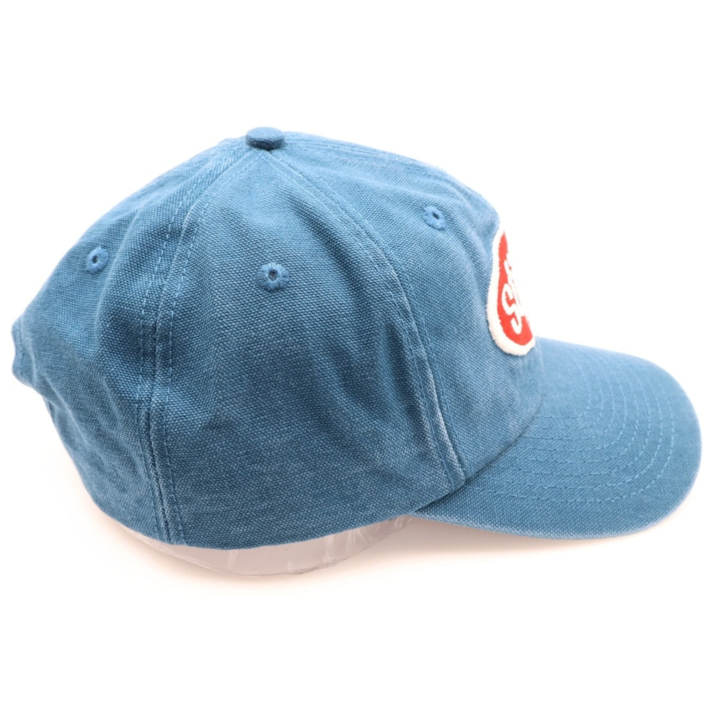 STUSSY(ステューシー) 25SS ×Our Legacy Md Classic Workshop Cap アワーレガシー ロゴワッペン ウォッシュ加工 キャップ 帽子 ブルー 331249