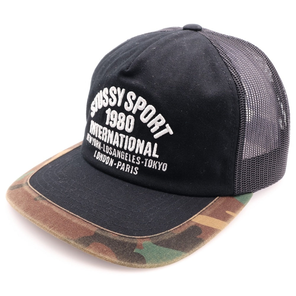 STUSSY(ステューシー) 25SS International Snapback インターナショナル スナップバックキャップ 帽子 ブラック 1311177