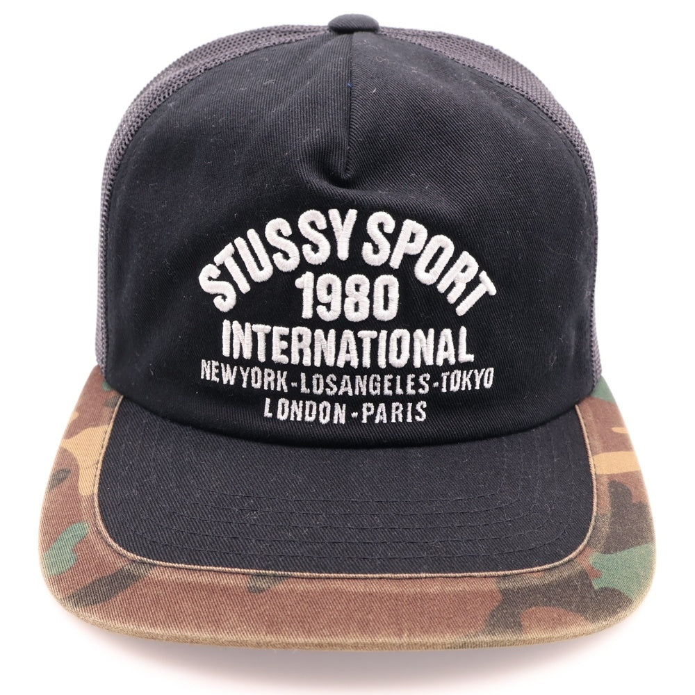 STUSSY(ステューシー) 25SS International Snapback インターナショナル スナップバックキャップ 帽子 ブラック 1311177