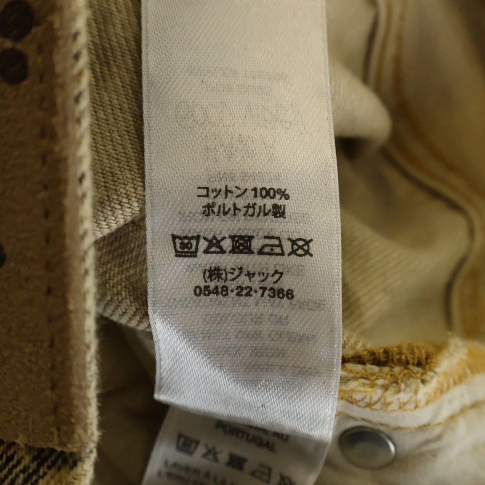 STUSSY(ステューシー) 25SS NEW CLASSIC JEANS DENIM LEOPARD ヴィンテージ加工 レオパード デニム ジーンズ ブラウン 116705