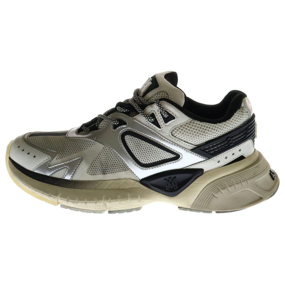AMIRI(アミリ) MA RUNNER ローカットスニーカー ホワイト/シルバー US9/27.0cm