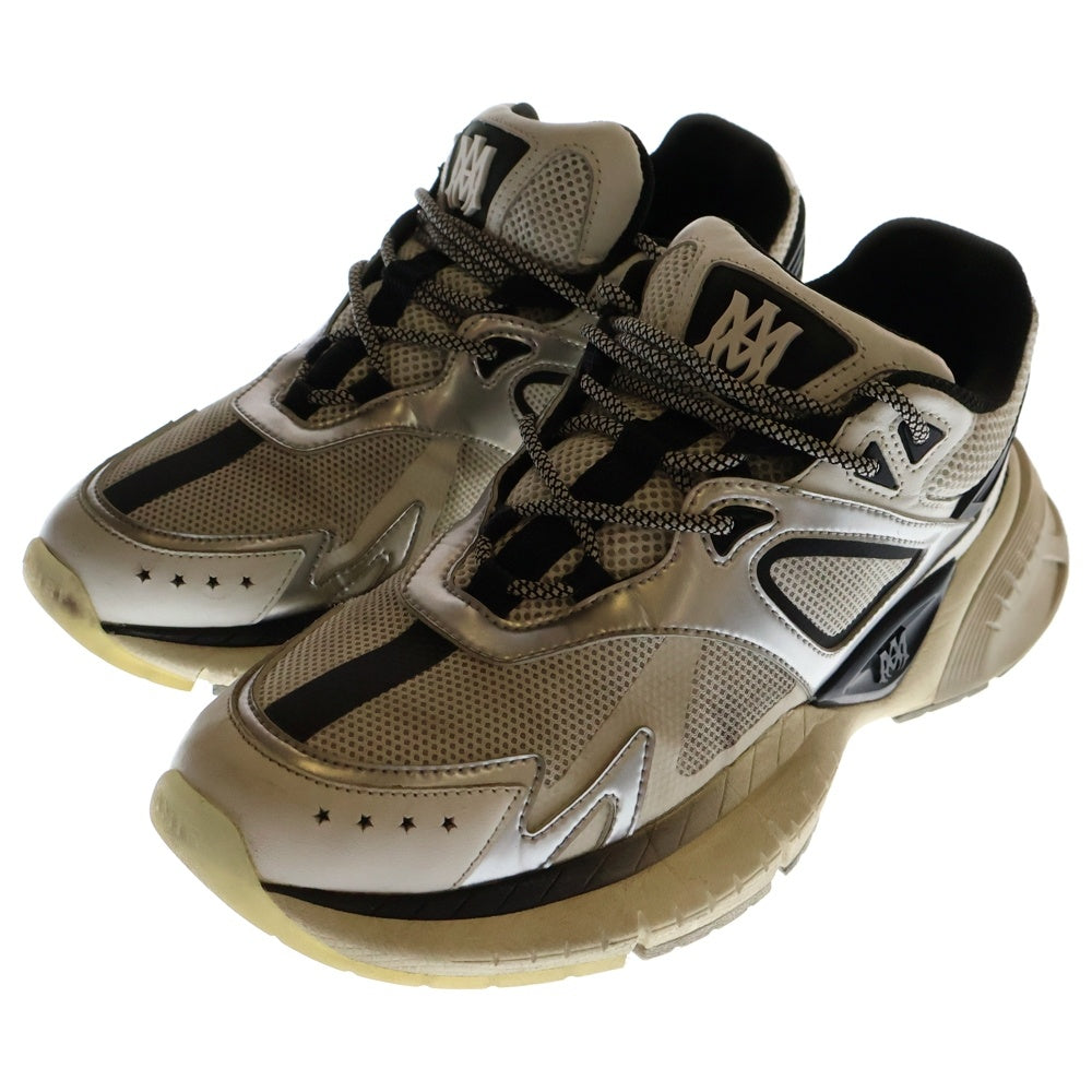 AMIRI(アミリ) MA RUNNER ローカットスニーカー ホワイト/シルバー US9/27.0cm