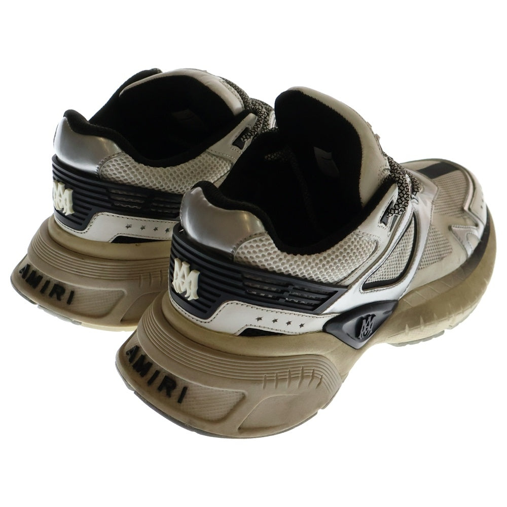 AMIRI(アミリ) MA RUNNER ローカットスニーカー ホワイト/シルバー US9/27.0cm