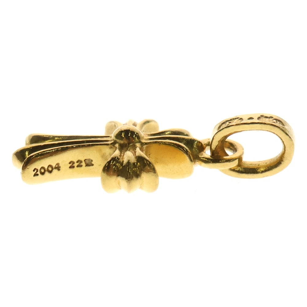 CHROME HEARTS(クロムハーツ) 22K CRS BBYFAT P/DIA ベイビーファットクロス PAVEダイヤ ペンダントトップ ゴールド BCA035