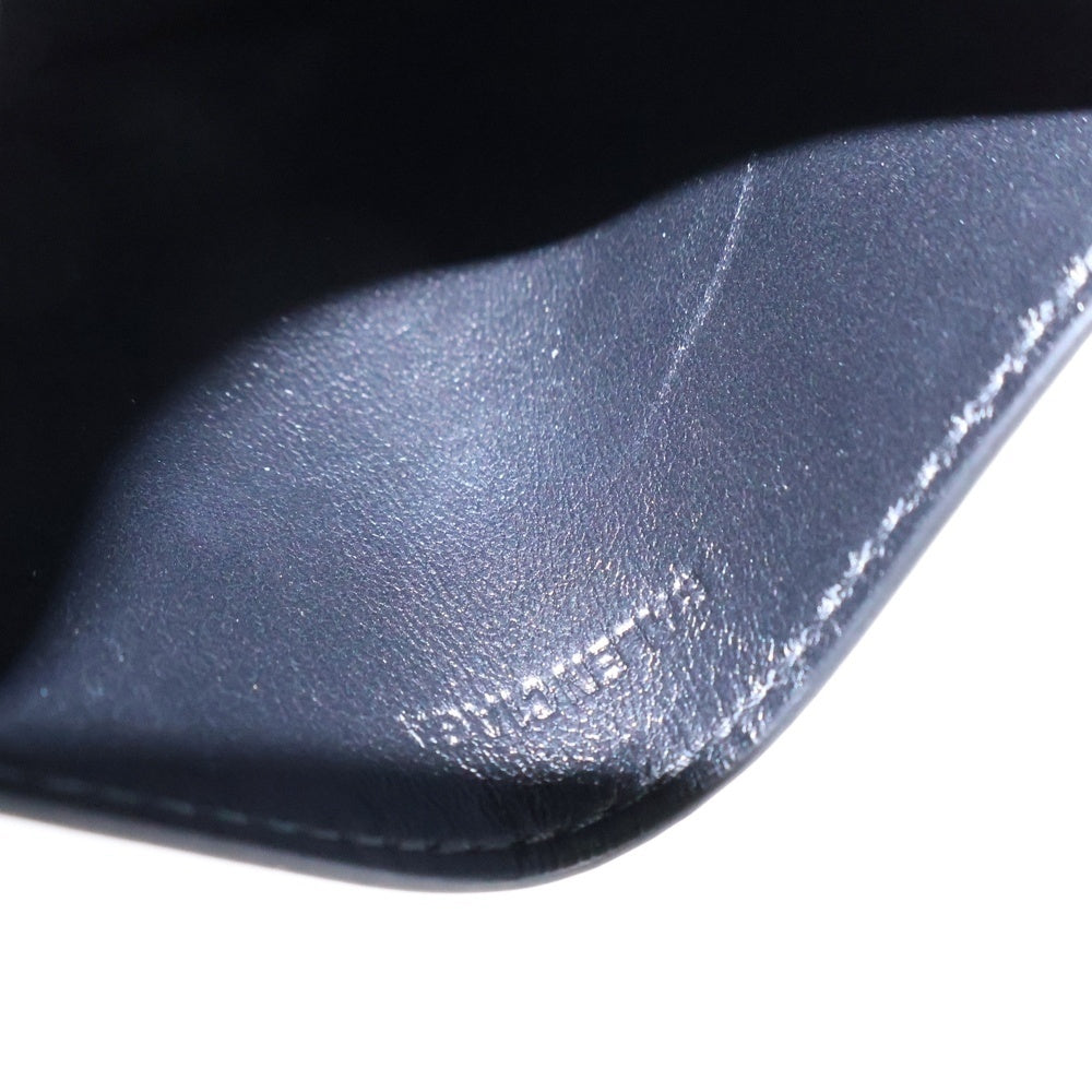 BALENCIAGA(バレンシアガ) B DOT ビードット クロコ柄 レザーカードケース ブラック 601347