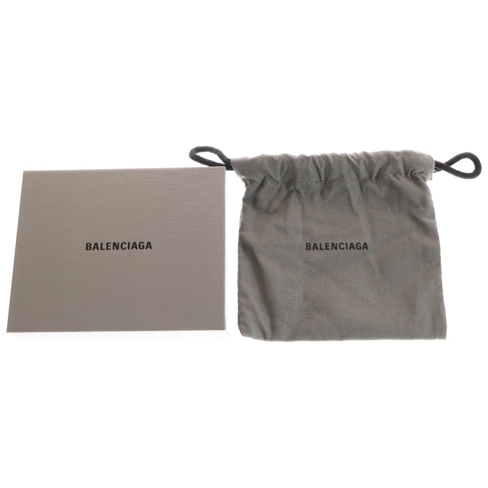BALENCIAGA(バレンシアガ) B DOT ビードット クロコ柄 レザーカードケース ブラック 601347