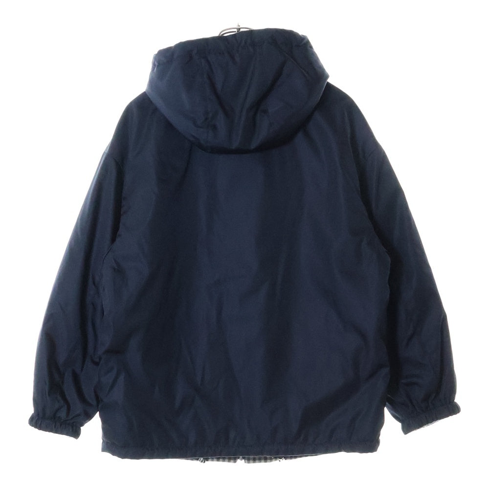PRADA(プラダ) 24AW Re-Nylon Reversible Nylon Jacket リナイロン トライアングルロゴ リバーシブル ナイロンフーデットジャケット ネイビー29R102 S000 1WQ8