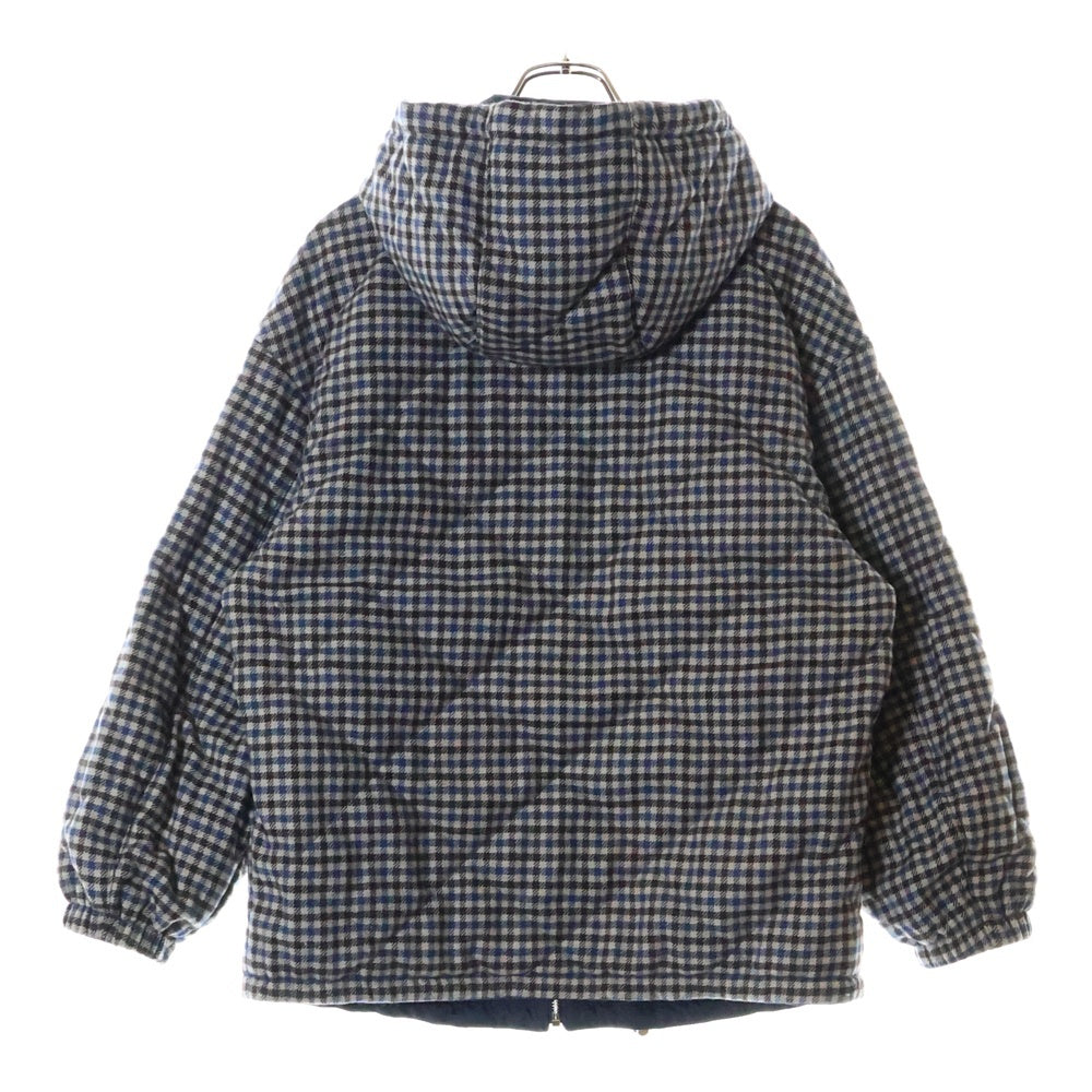 PRADA(プラダ) 24AW Re-Nylon Reversible Nylon Jacket リナイロン トライアングルロゴ リバーシブル ナイロンフーデットジャケット ネイビー29R102 S000 1WQ8