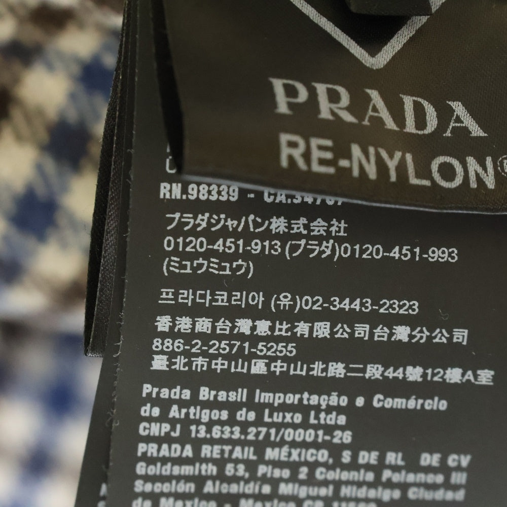 PRADA(プラダ) 24AW Re-Nylon Reversible Nylon Jacket リナイロン トライアングルロゴ リバーシブル ナイロンフーデットジャケット ネイビー29R102 S000 1WQ8