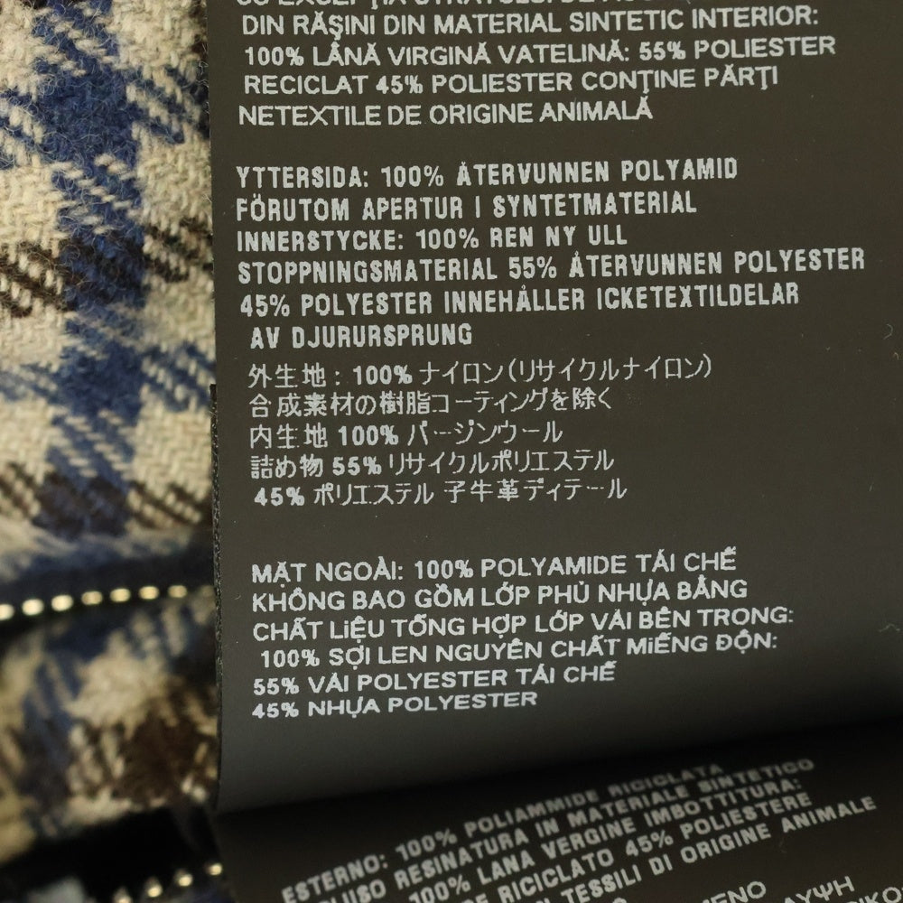 PRADA(プラダ) 24AW Re-Nylon Reversible Nylon Jacket リナイロン トライアングルロゴ リバーシブル ナイロンフーデットジャケット ネイビー29R102 S000 1WQ8