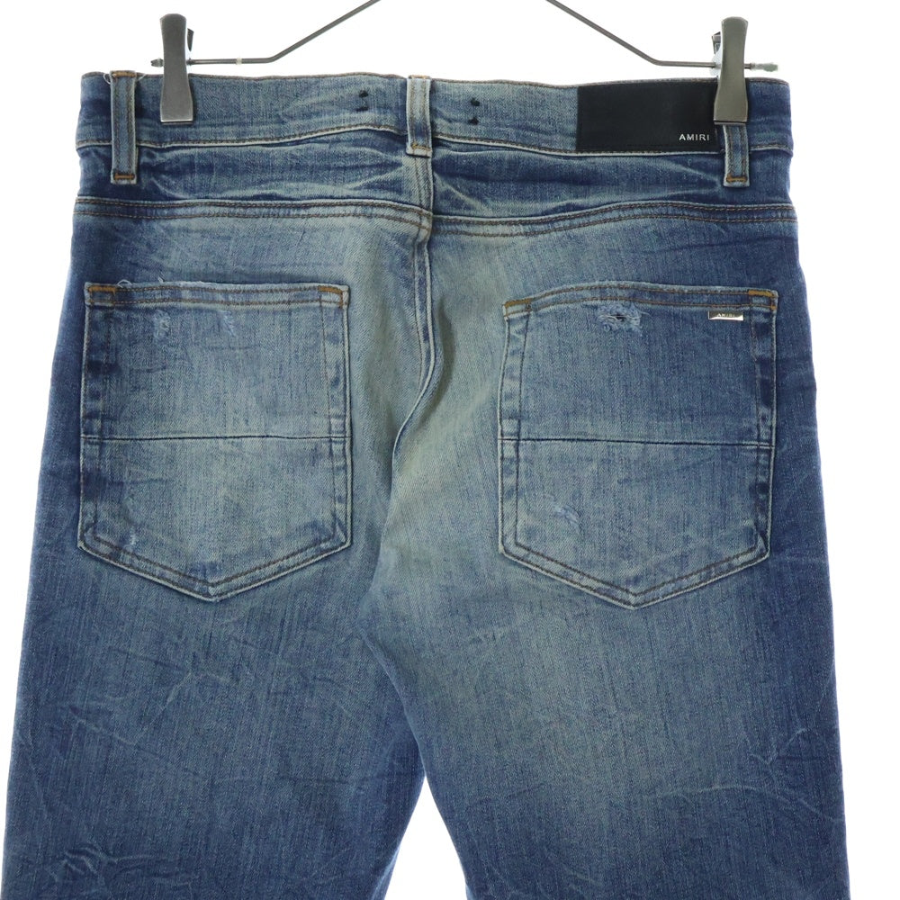 AMIRI(アミリ) ダメージ加工 スキニーデニムパンツ インディゴ