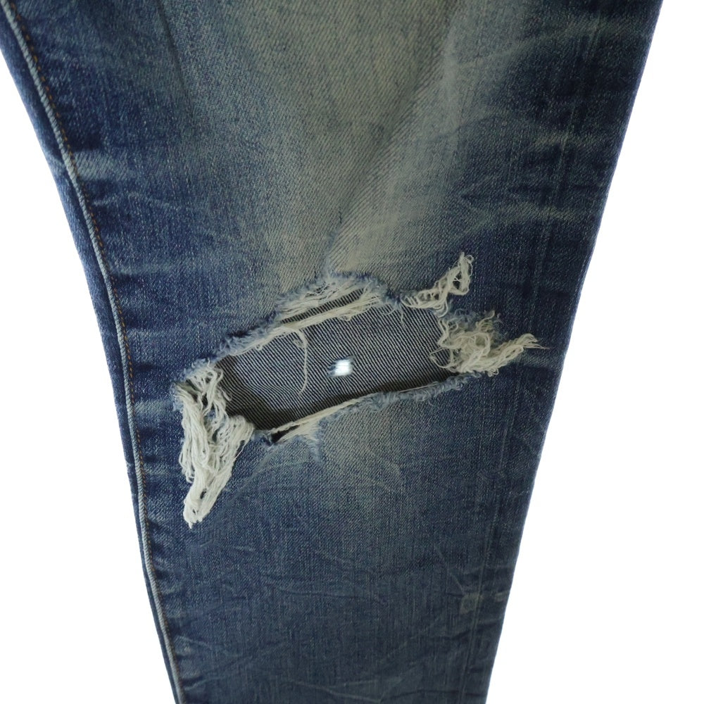 AMIRI(アミリ) ダメージ加工 スキニーデニムパンツ インディゴ