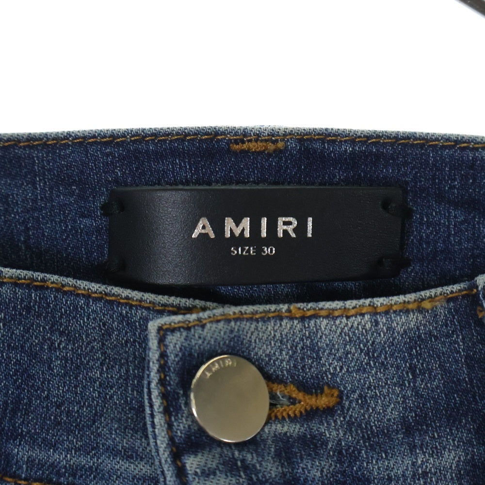 AMIRI(アミリ) ダメージ加工 スキニーデニムパンツ インディゴ