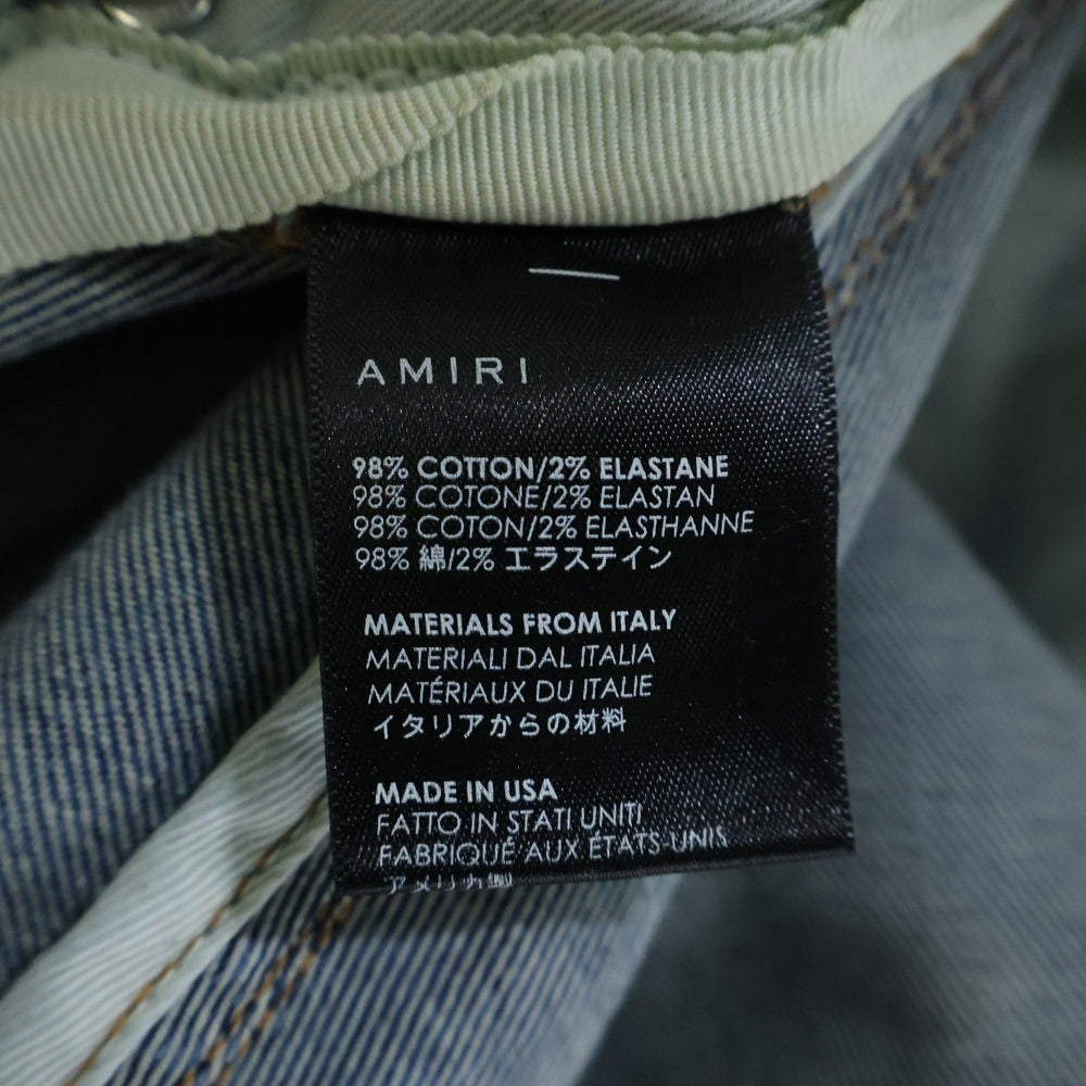 AMIRI(アミリ) ダメージ加工 スキニーデニムパンツ インディゴ