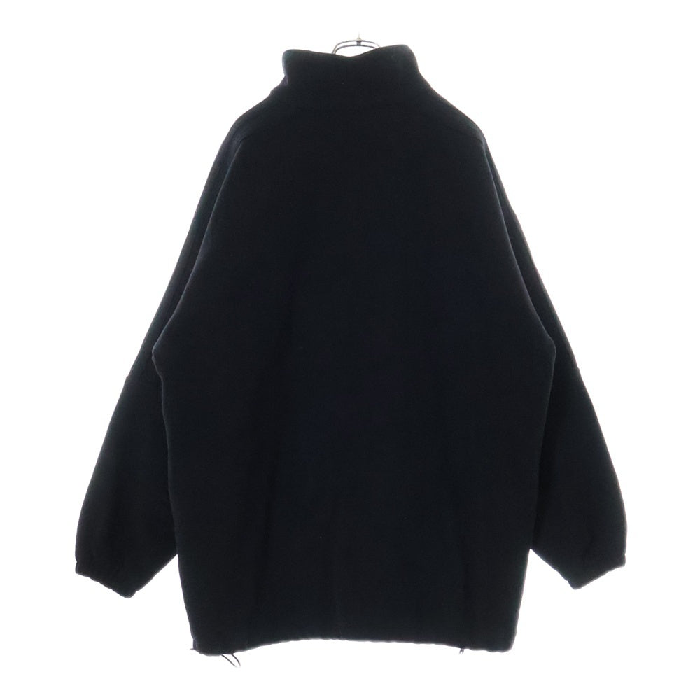 BALENCIAGA(バレンシアガ) 18AW FLEECE TRACK SUIT JACKET ウール フロントロゴ フリーズ ジップアップ ジャケット ブラック 534315 TBU14