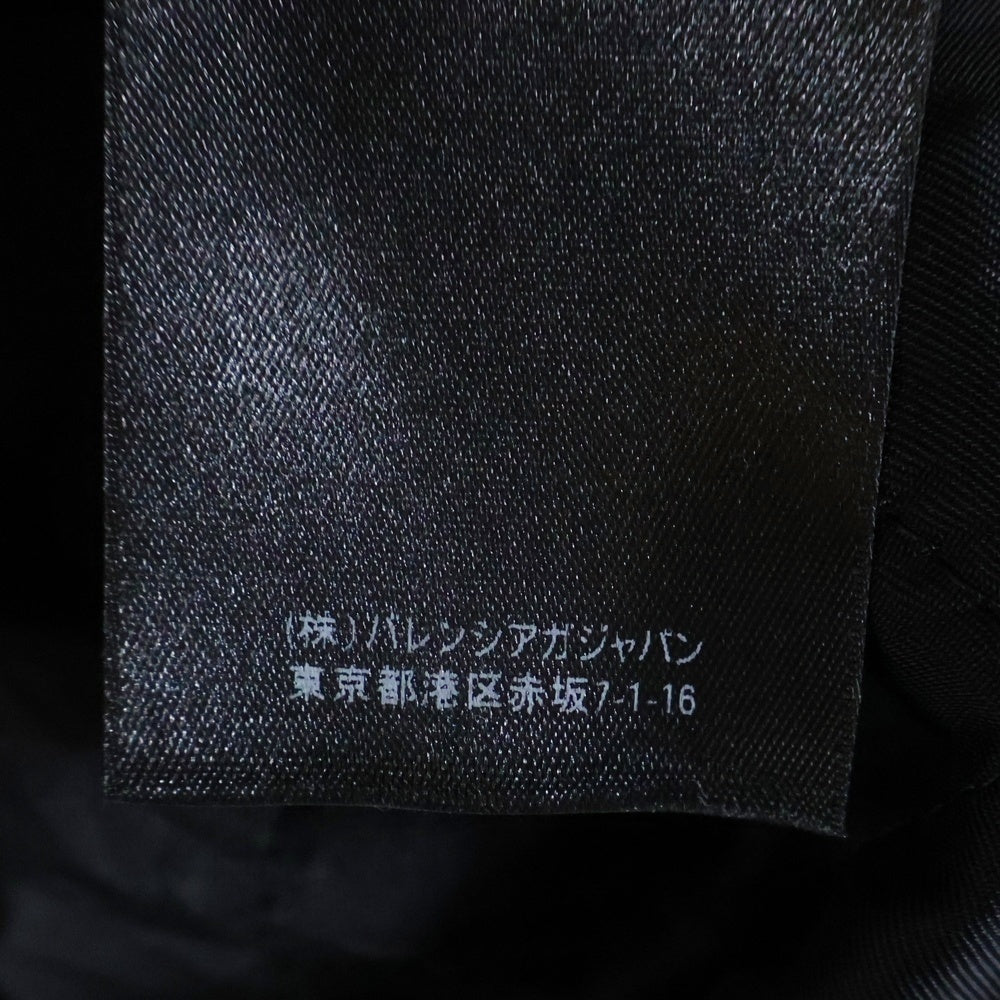 BALENCIAGA(バレンシアガ) 18AW FLEECE TRACK SUIT JACKET ウール フロントロゴ フリーズ ジップアップ ジャケット ブラック 534315 TBU14