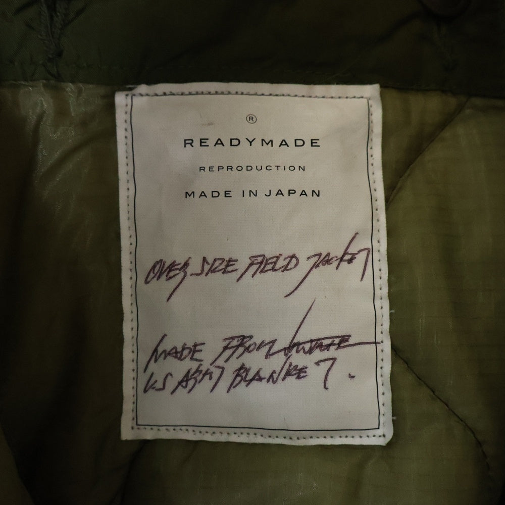 READY MADE(レディメイド) 19SS Oversize Field Jacket ウールオーバーサイズ フィールドジャケット カーキ